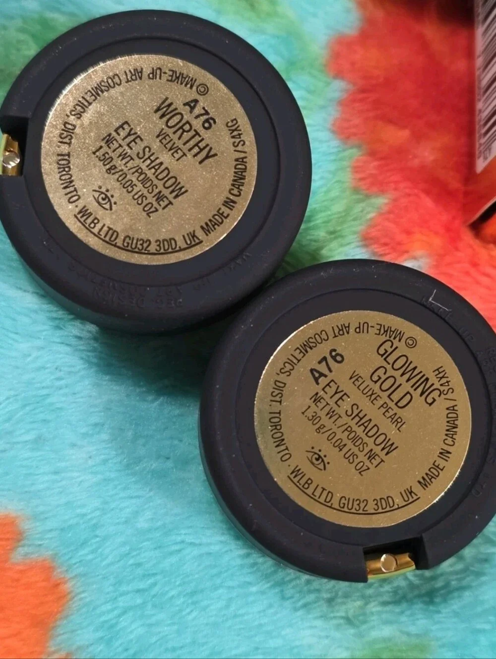Mac Caitlyn Jenner Eyeshadow Worthy & Glowing Gold NIB